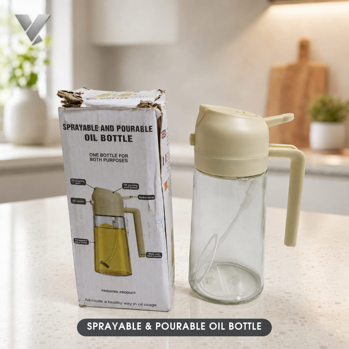 SPRAYABLE & POURABLE OIL BOTTLE