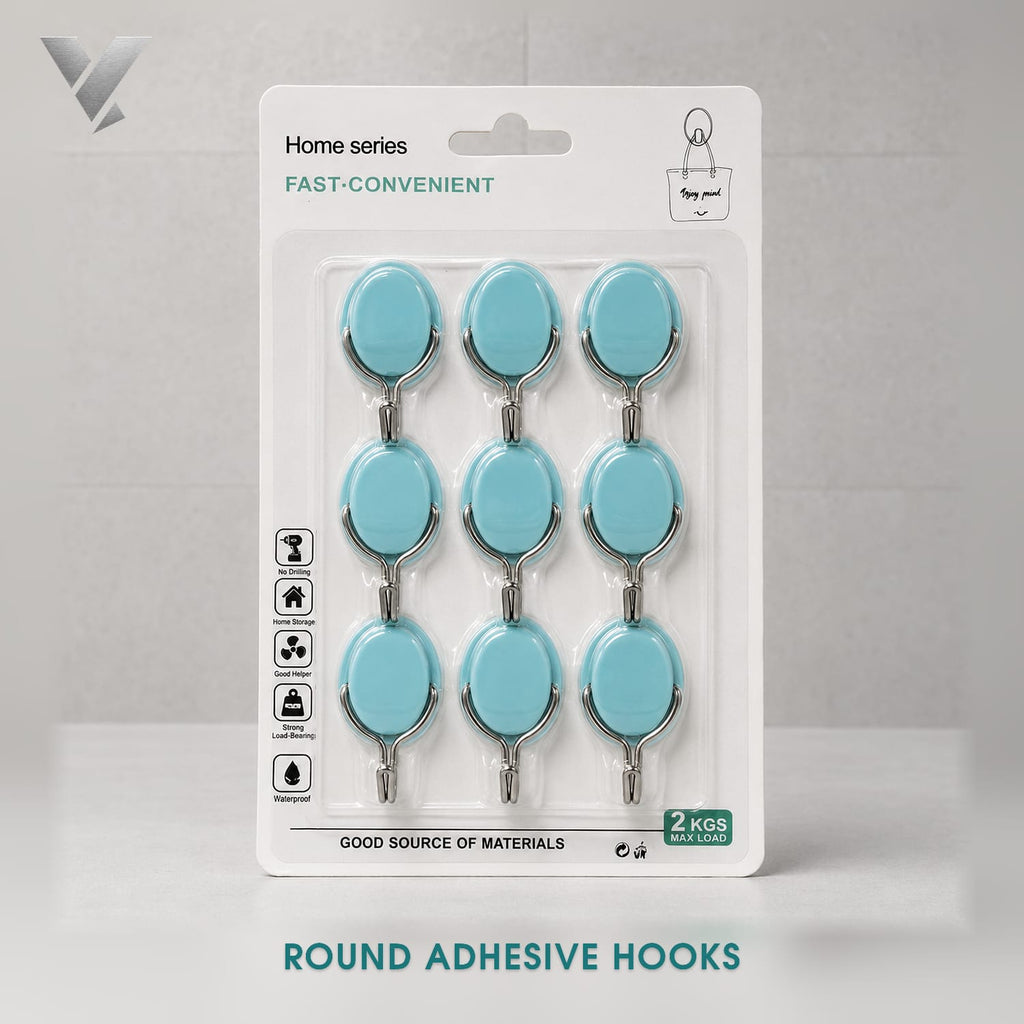 Round Adhesive Hooks