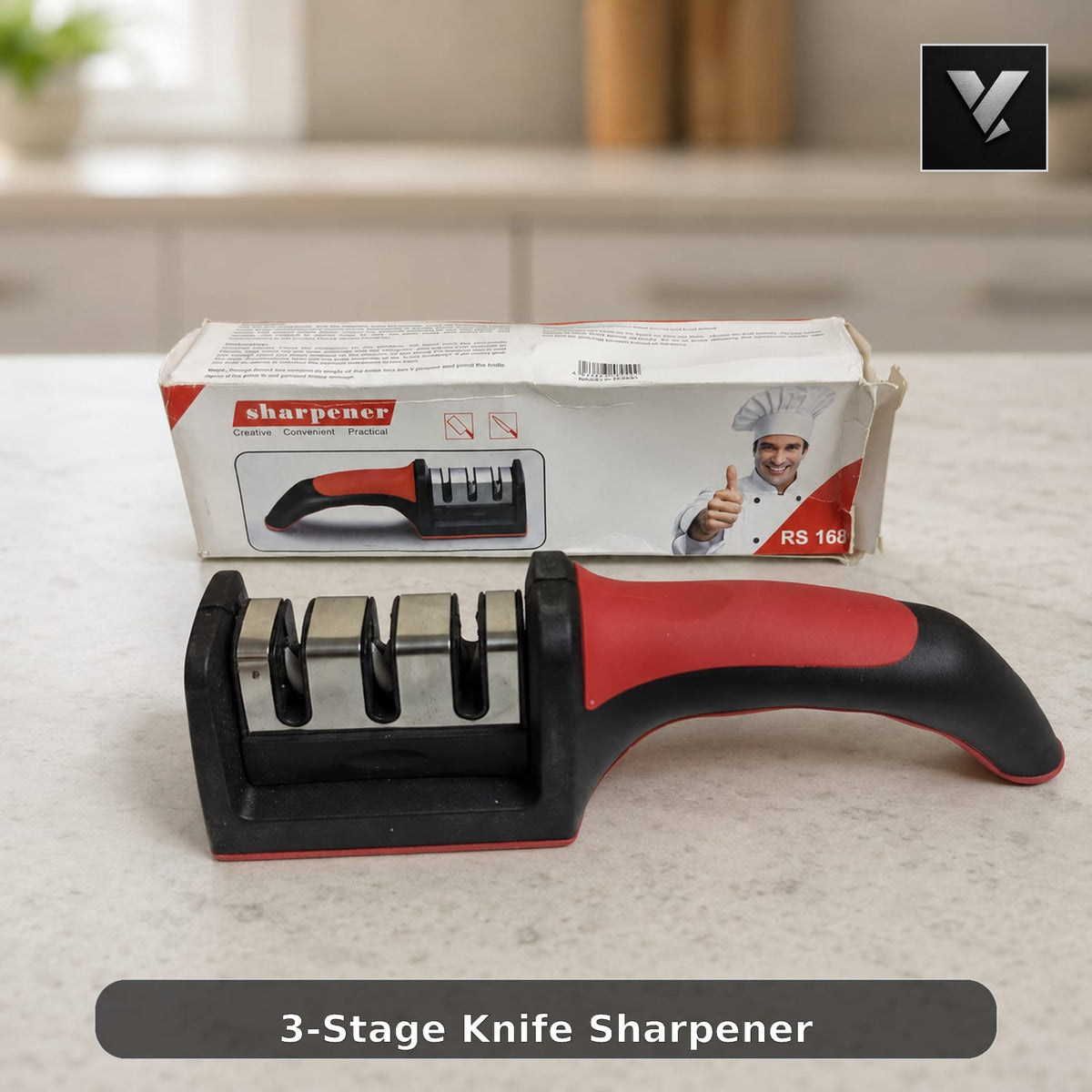 3-Stage Knife Sharpener