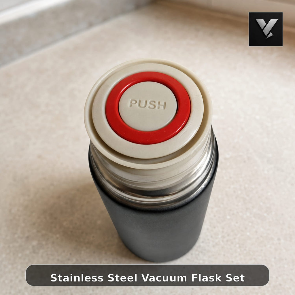 Stainless Steel Vacuum Flask Set