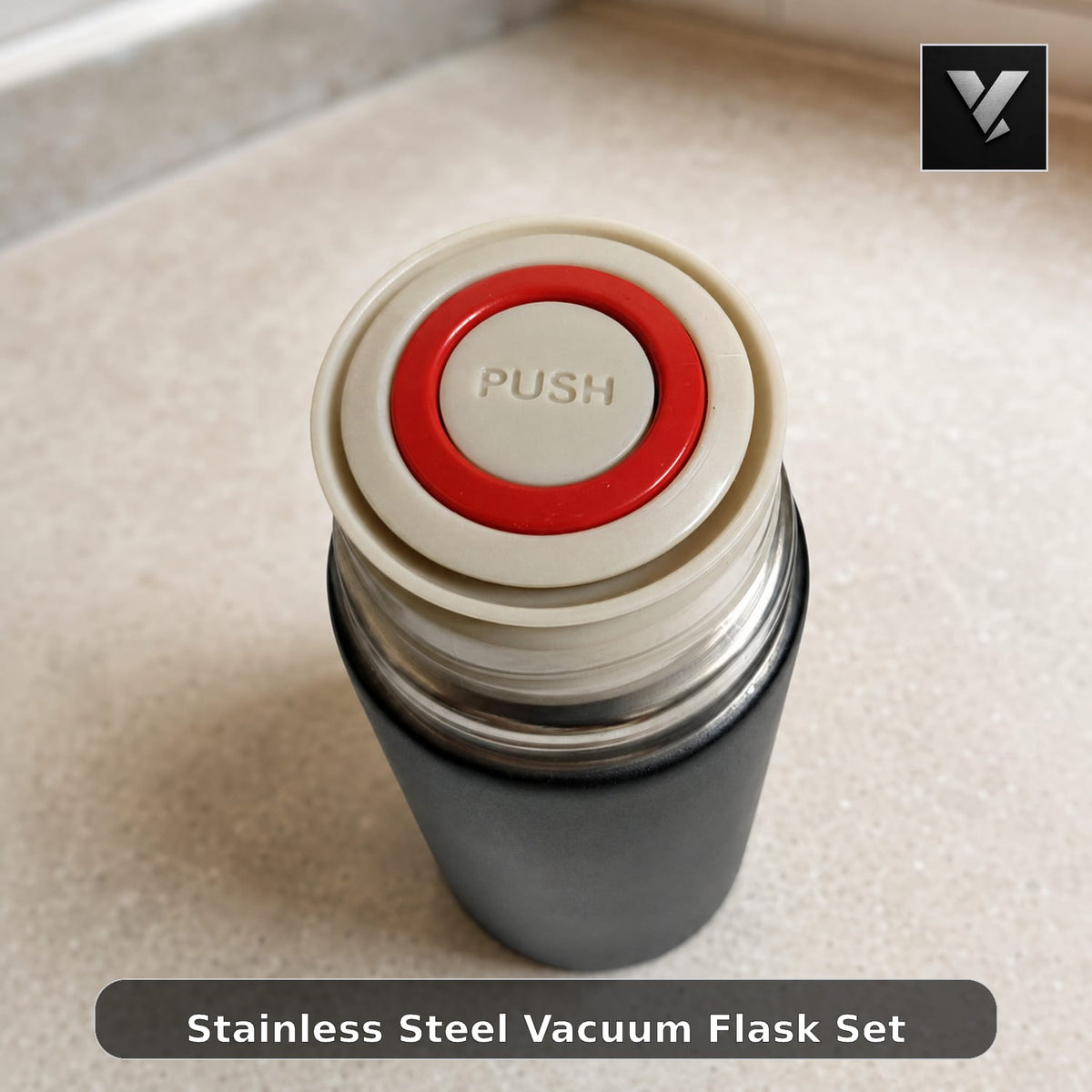 Stainless Steel Vacuum Flask Set