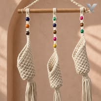 Handmade Macrame Jhula / Hanging Shelf