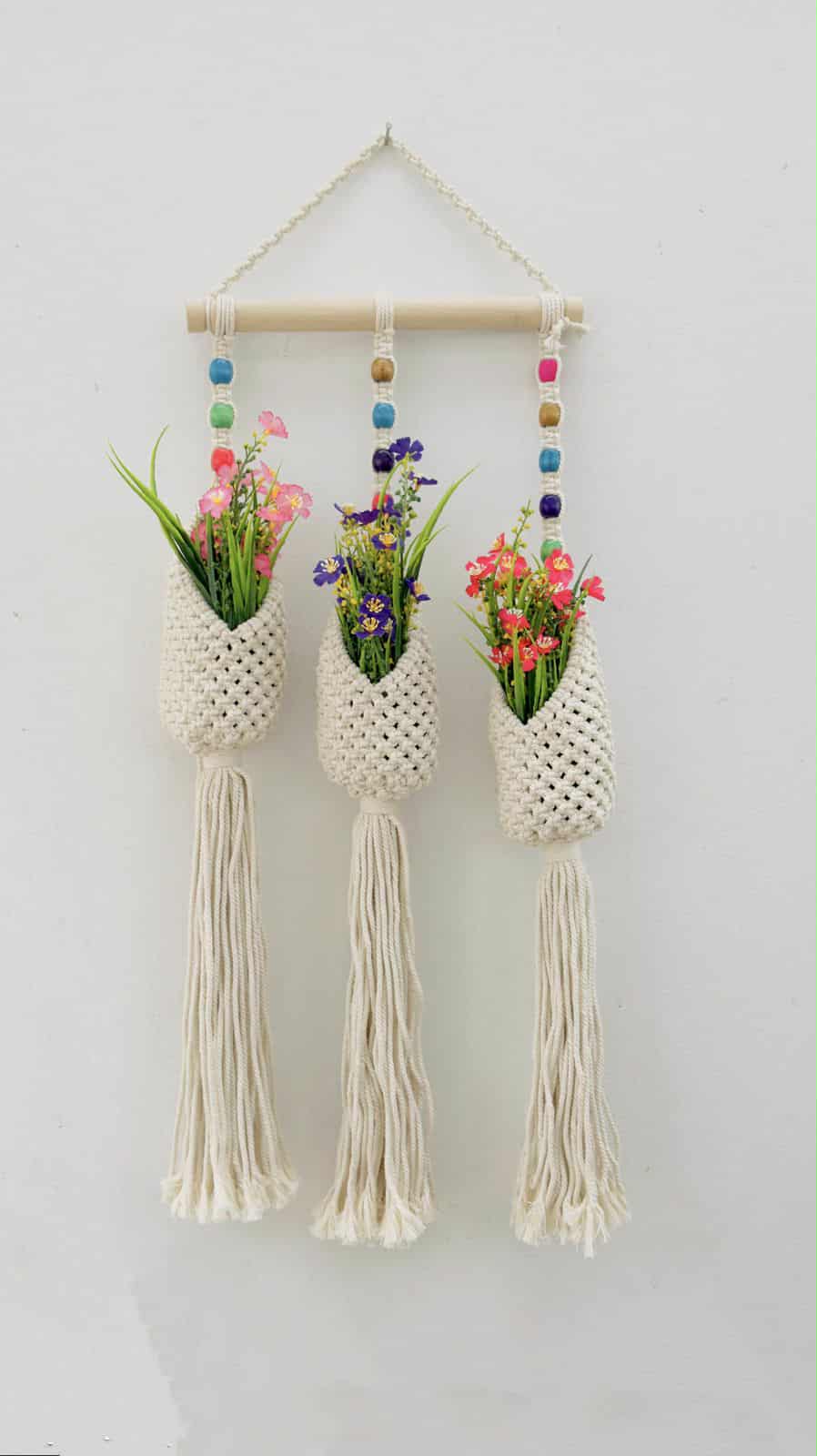 Handmade Macrame Jhula / Hanging Shelf