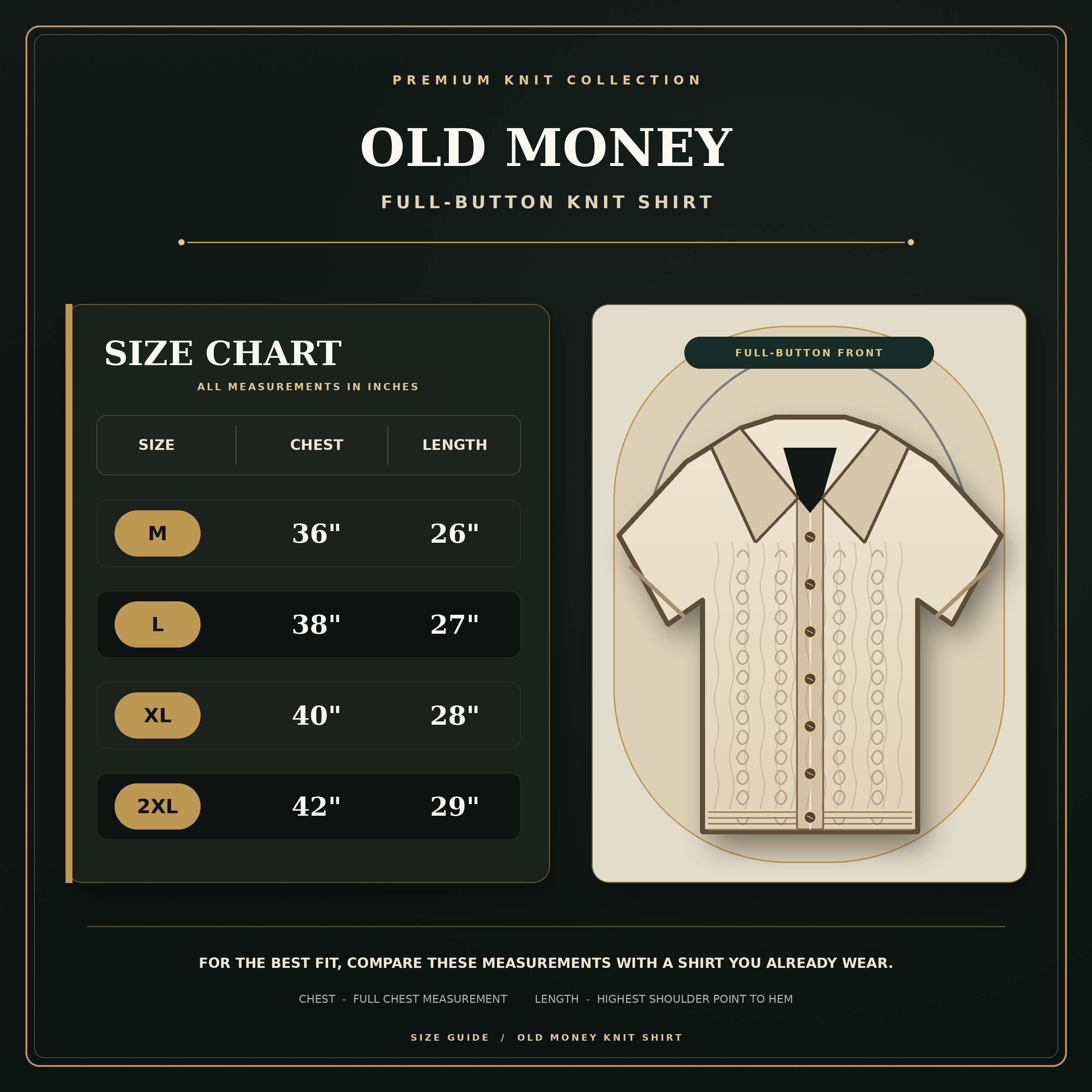 Men’s Premium Old Money Full-Button Knit Shirt – Striped Edition