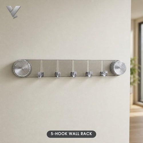 5-HOOK WALL RACK