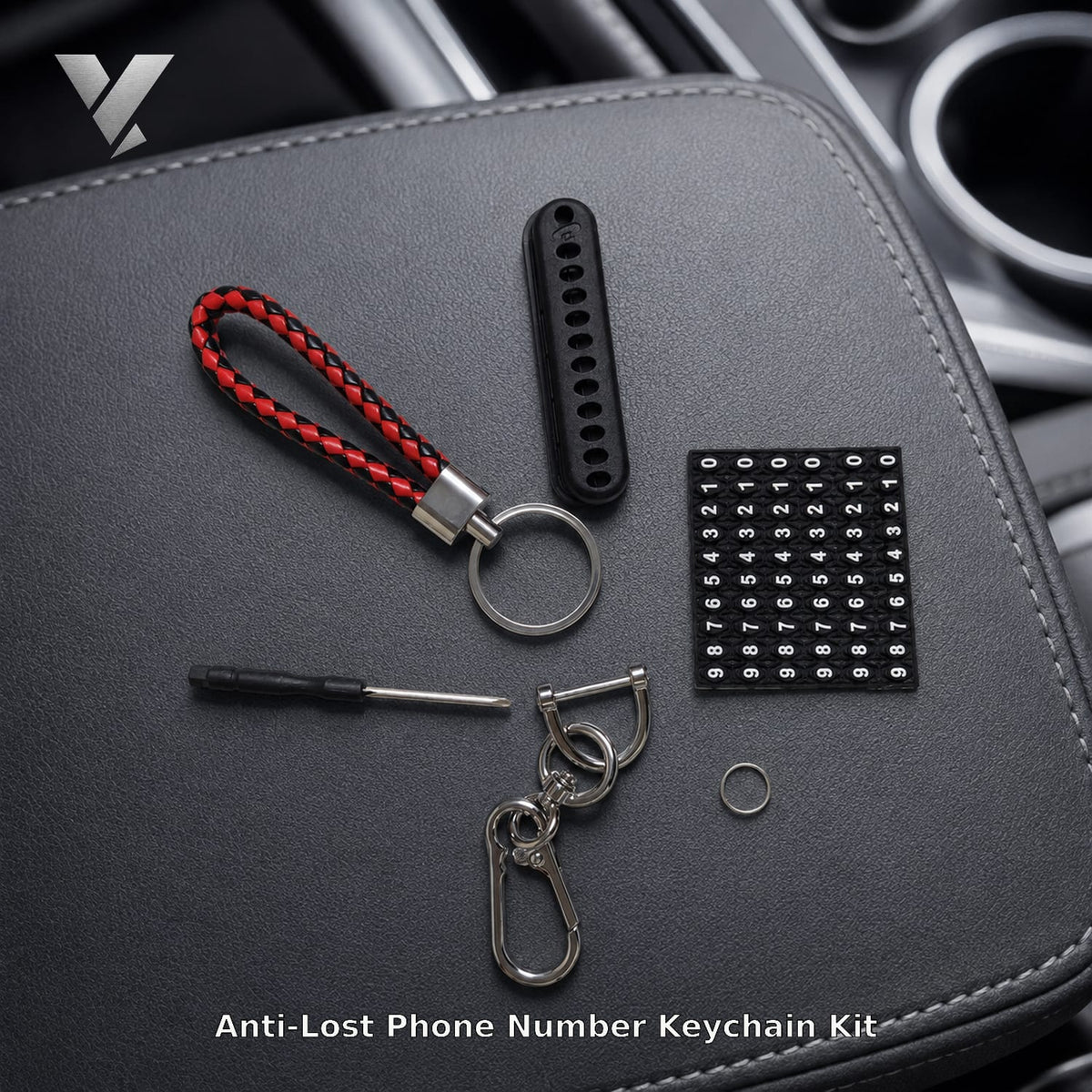 Anti-Lost Phone Number Keychain Kit