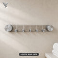 5-HOOK WALL RACK