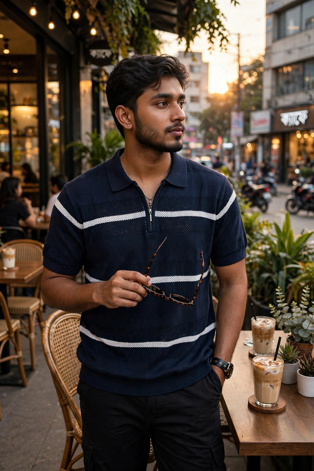 POINTAL ZIPER POLO NAVY