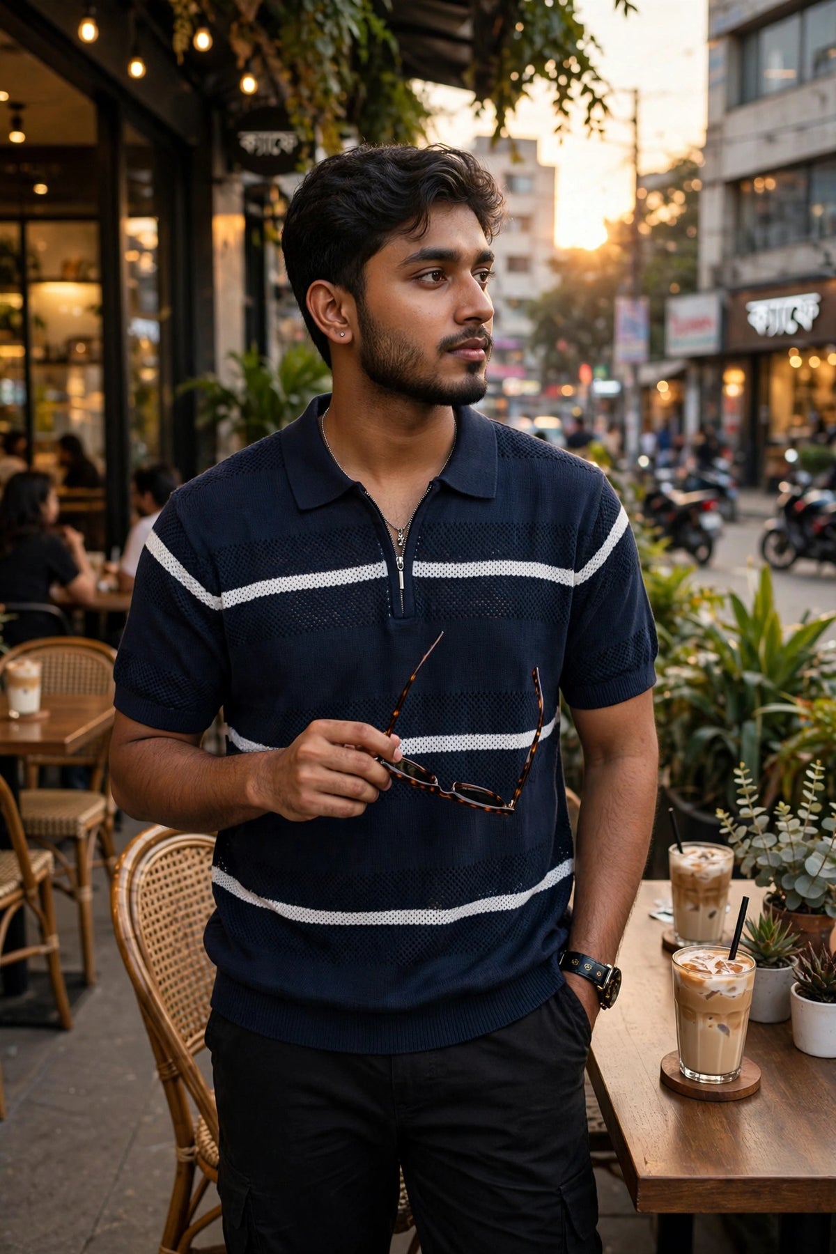 POINTAL ZIPER POLO NAVY